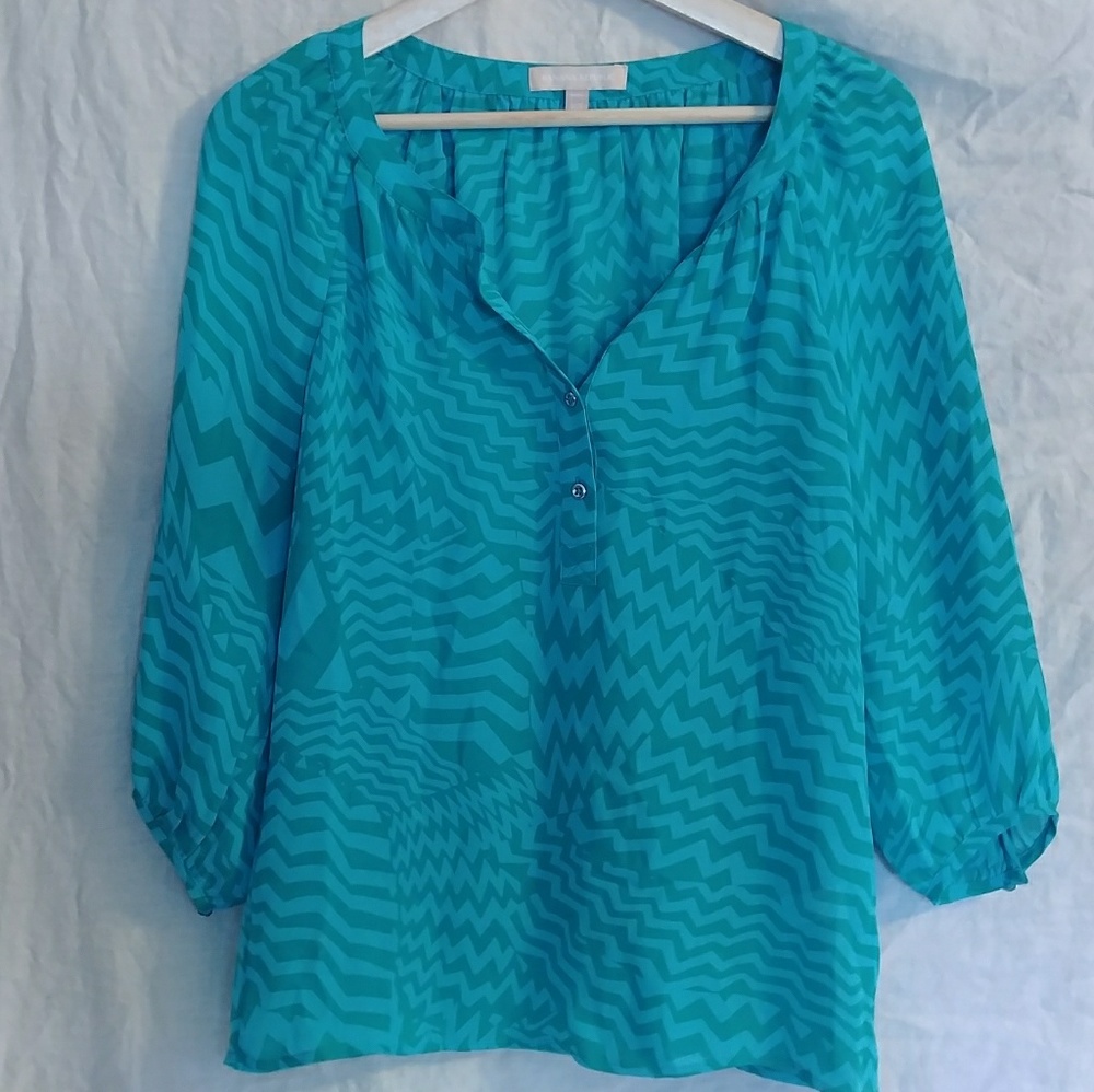 Banana Republic chiffon pop over blouse